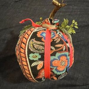 Handmade plush pumpkin